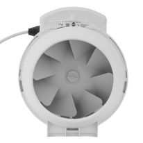 Geepas Inline Exhaust Fan- GF21192/ 2150 RPM, 370 CFM, Duct Ventilation Fans/ 28 w, Perfect for Residential and Commercial Use, for Basements, Bathrooms, Kitchens / 6" Type with a Rust-Free Body/ 1 Year Warranty, White