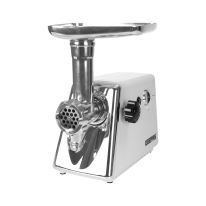 Geepas Meat Grinder Electric Aluminum Gearbox, 3 Metal Cutting Plates, Accessories, Metal Gears, Stainless Steel Blade - 2 Years Warranty