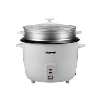 Geepas 2.8L Electric Rice Cooker - Cook/Steam/Keep Warm, & Simple One Touch Operation | Non Stick Pot |Make Rice, Steam Healthy Food & Vegetables | 2 Year Warranty