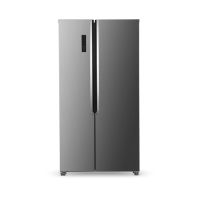 Geepas Side By Side No-Frost Refrigerator- GRFS4979SXHN|436L | 15.4Cu.Ft |  Multi-Airflow with Digital Temperature Control | Grey| 2 Years Warranty