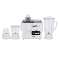 Geepas 650W 4-in-1 Food Processor- GSB6147| Transparent Plastic Jar with Stainless Steel Blades for Blending, Mincing and Milling Function| Overheat and Overload Protection| Unique Detachable Parts and Rich in Design